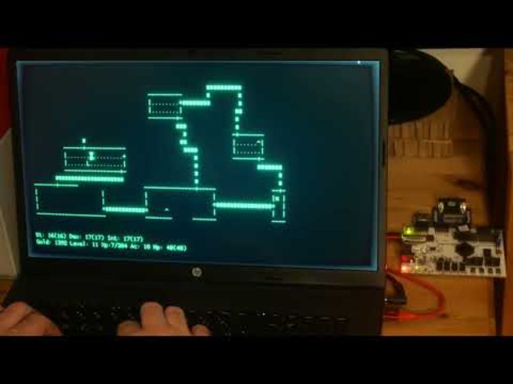 Playing a Pascal Version of Rogue on the Tridora-CPU