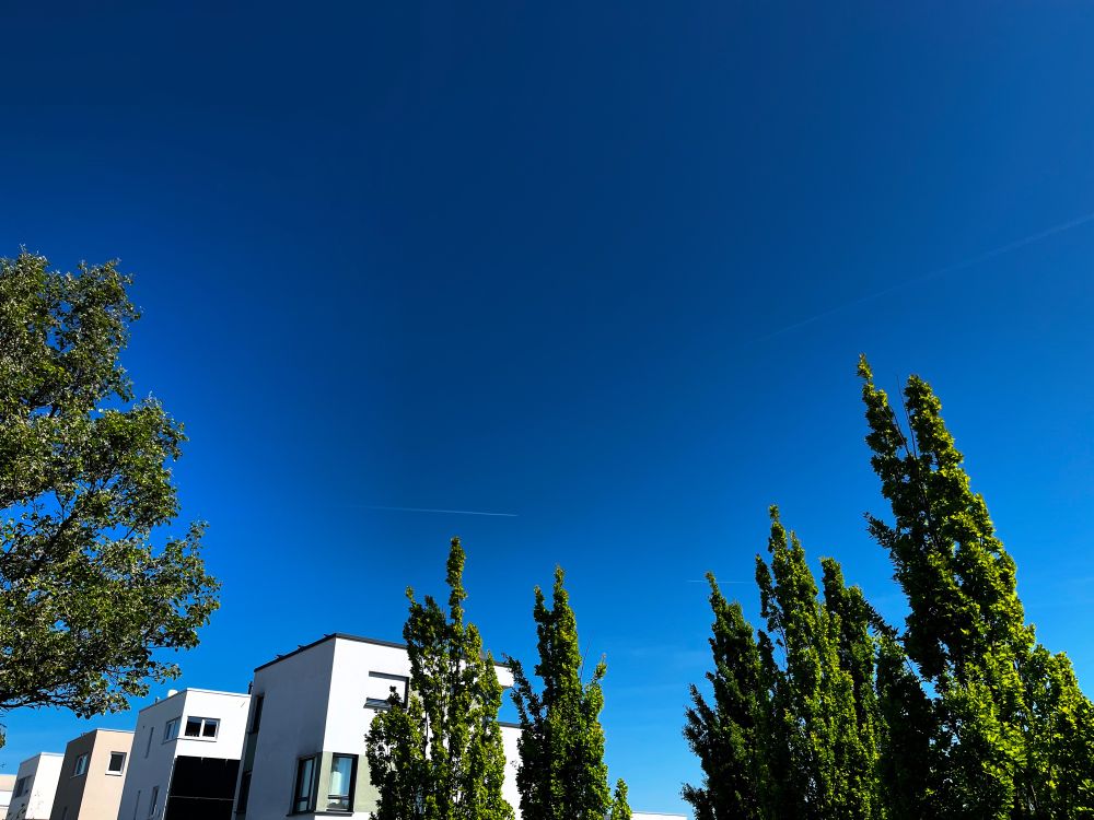 A sunny sky in Mainz, Germany