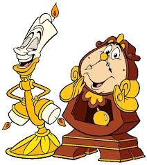Lumiere and Cogsworth from Beauty and the Beast