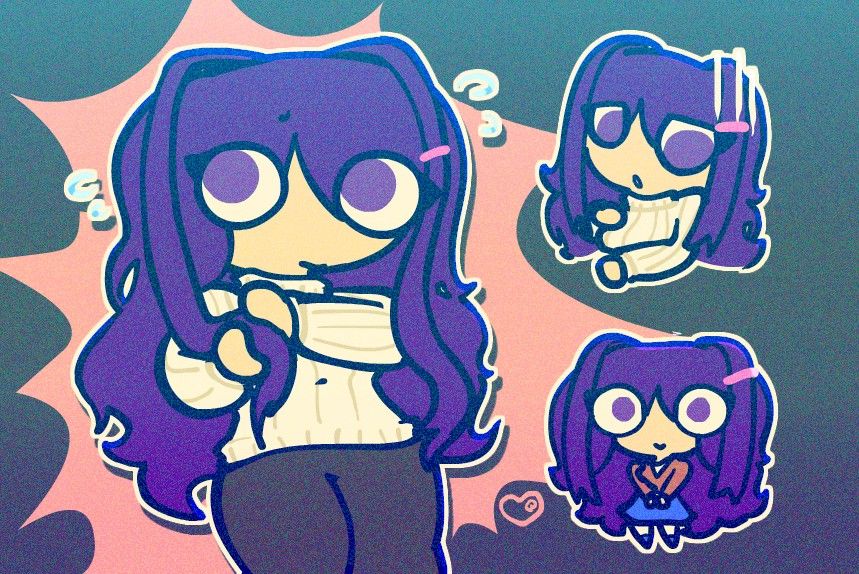 yuri from ddlc    .   idk breh