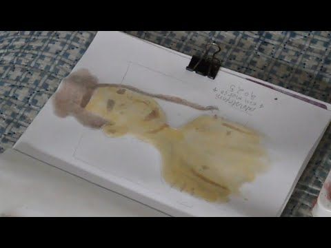 🖌️🎨 Pintando um autoretrato - aquarela