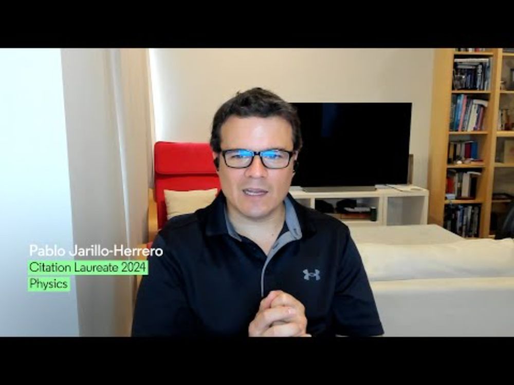 Pablo Jarillo Herrero - Citation Laureate 2024 in Physics