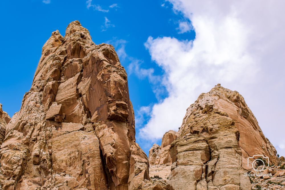 Rocks in the Grand Wash in Capitol Reef National Park
