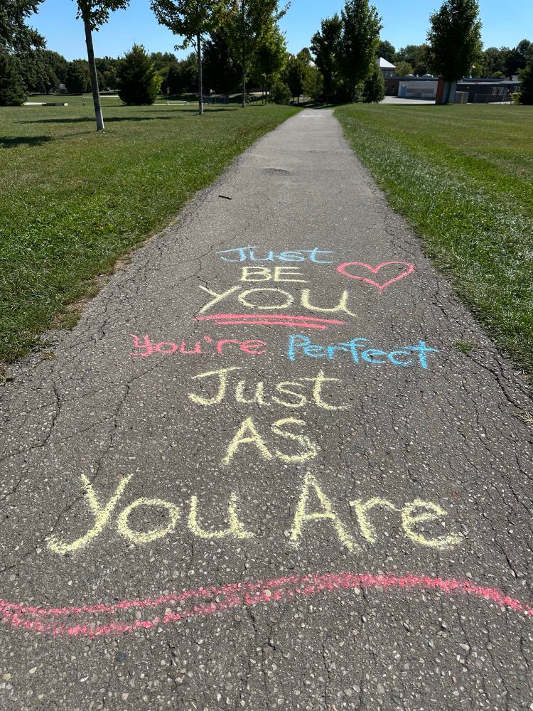 Just be you, you’re perfect just as you are