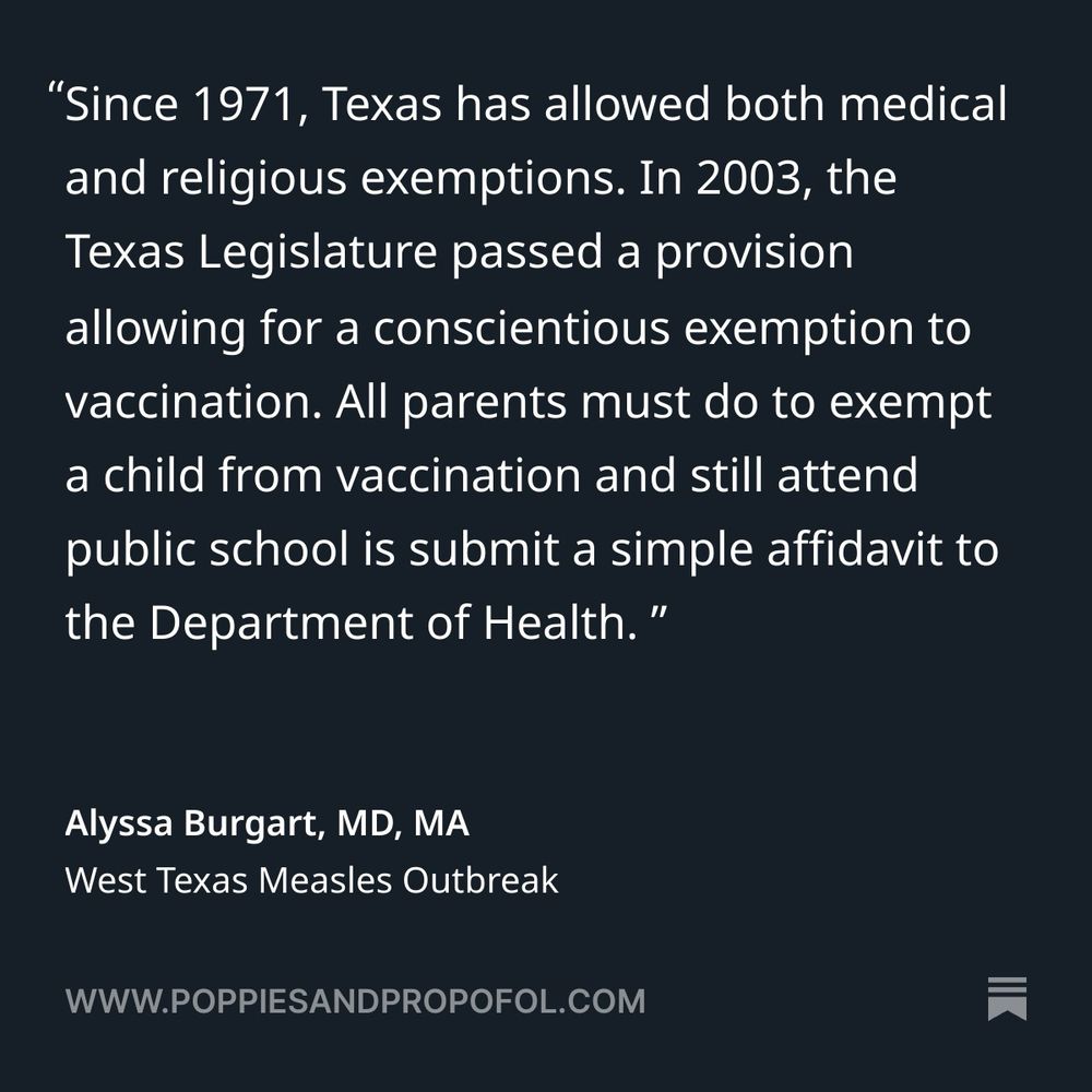 Since 1971, Texas has allowed both medical and religious exemptions. In 2003, the Texas Legislature passed a provision allowing for a conscientious exemption to vaccination. All parents must do to exempt a child from vaccination and still attend public school is submit a simple affidavit to the Department of Health. 