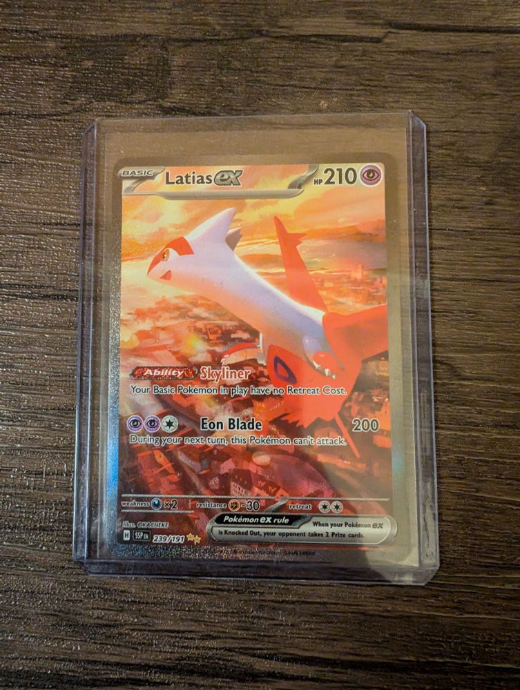 Latias ex card from Pokémon TCG