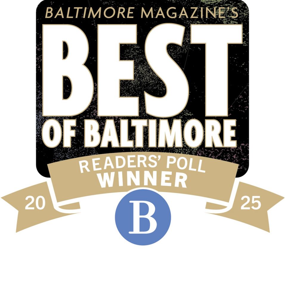 The official badge stating “Baltimore Magazine’s Best of Baltimore Readers’ Poll Winner 2025”