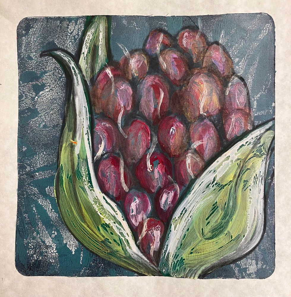 Print of a raspberry