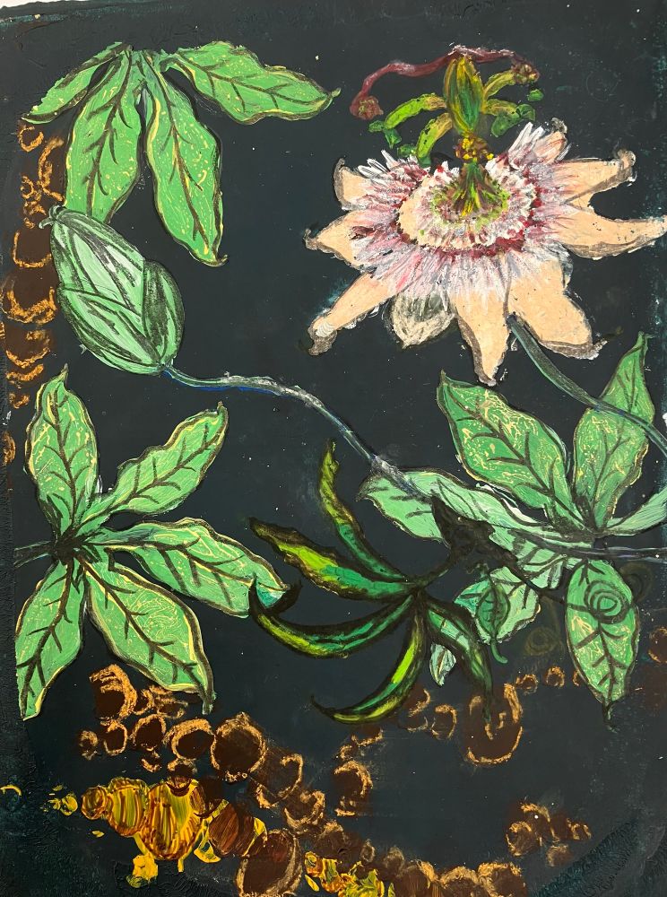 Print of passionflower 