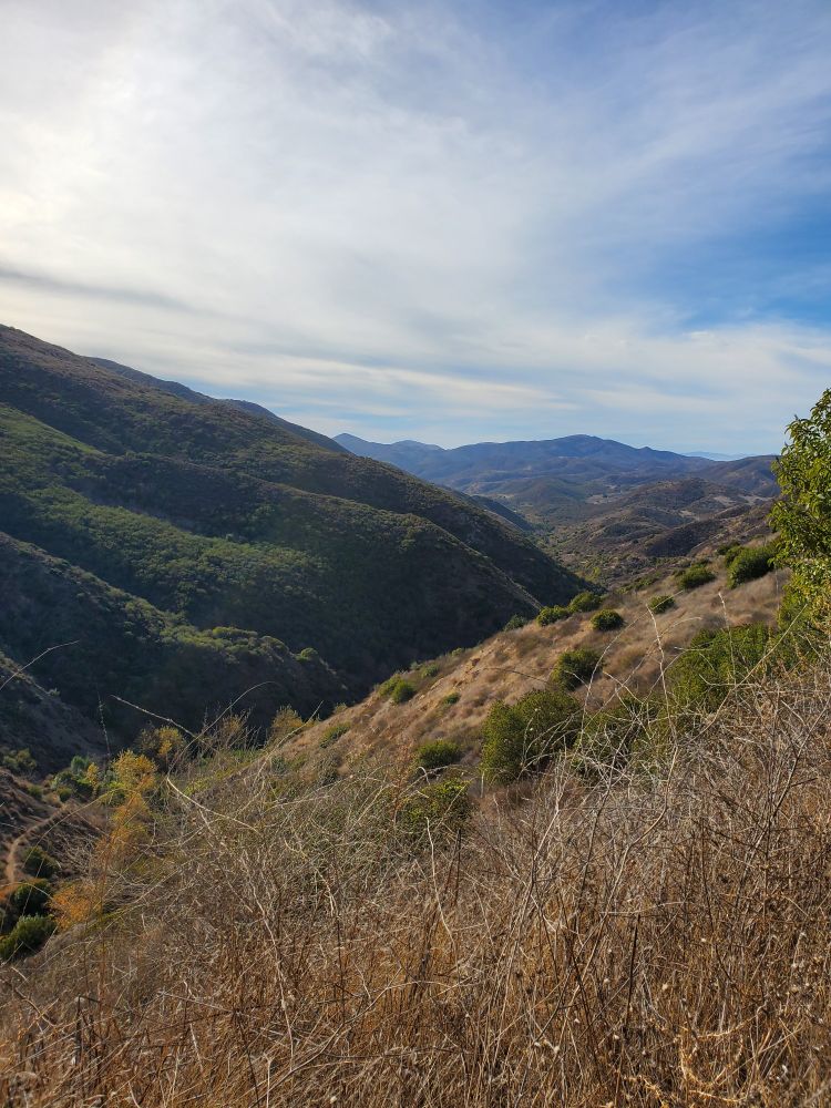 Valley in the Santa Monica mountains