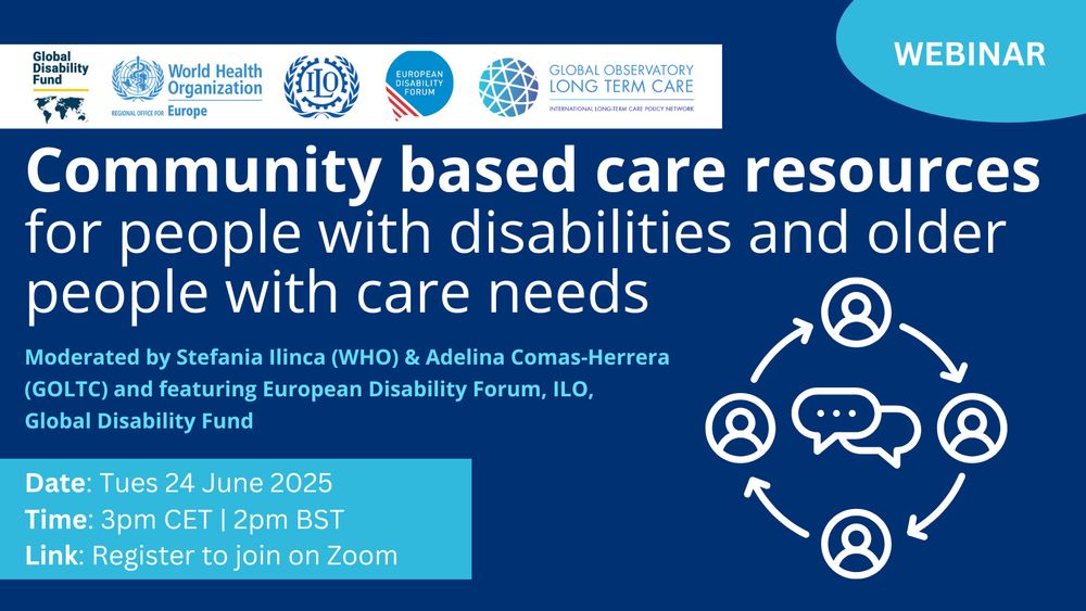 Community based care resources for people with disabilities and older people with care needs

Join us on the 24 June for a multi-disciplinary workshop on accelerating progress towards deinstitutionalization for people with disabilities and older people with care needs, exploring tools to map community-based care and support services.