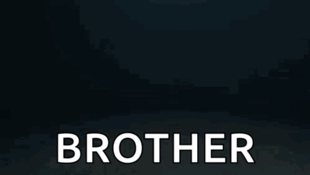 a close up of a robot with the words `` brother '' written on it .