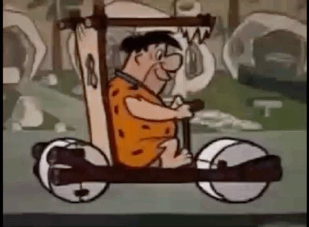 The Flintstones Cruising GIF