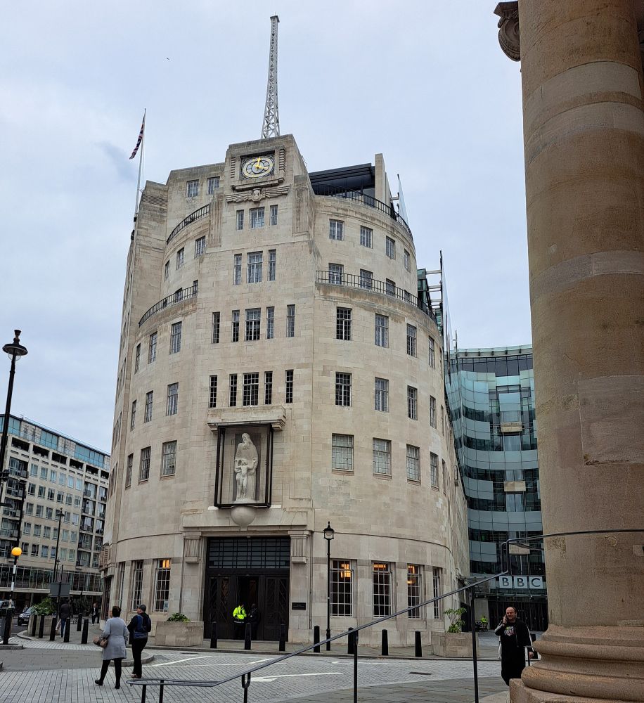 The HQ of the BBC. 