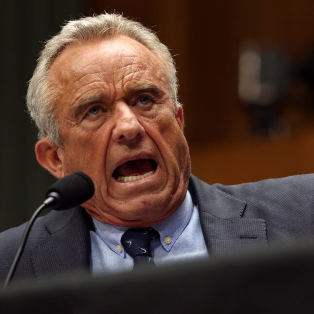An old man being exposed to Mars' poisonous atmosphere