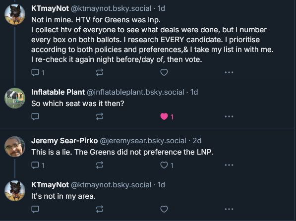 Screenshot of clearly a bot