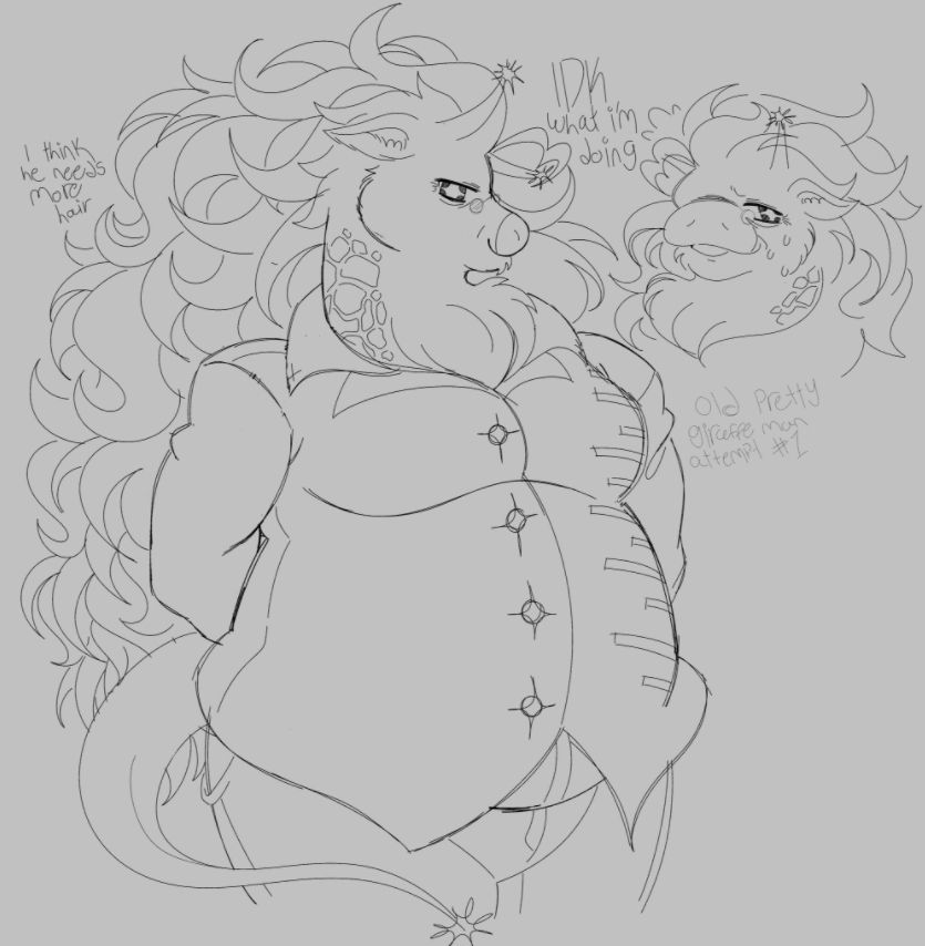 anthropomorphic giraffe oc