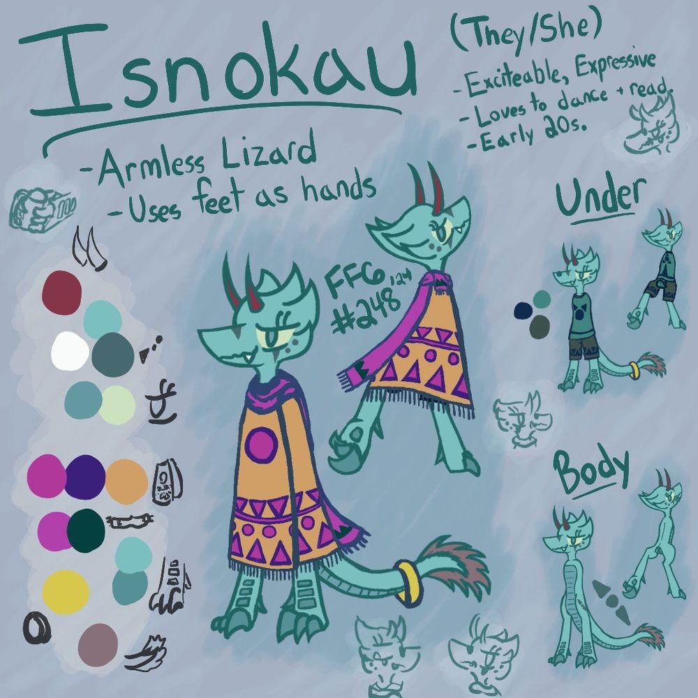 Isnokau Reference Sheet