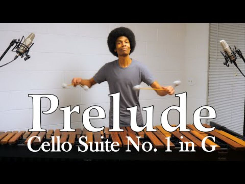Cello Suite "Prelude in G" on Marimba (w/ 4 Mallets) by J. S. Bach