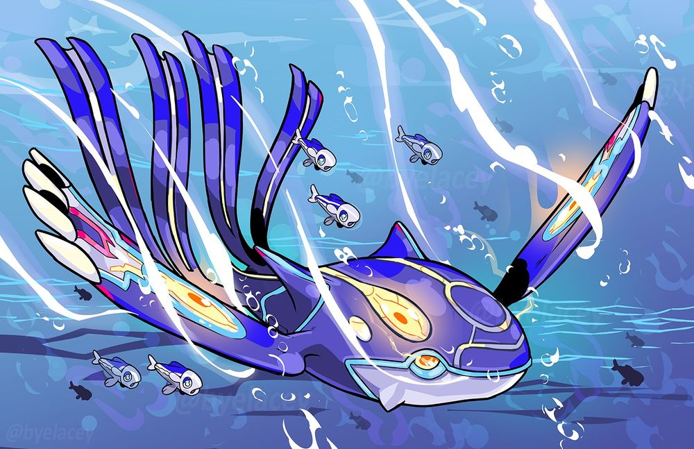 illustration of primal kyogre