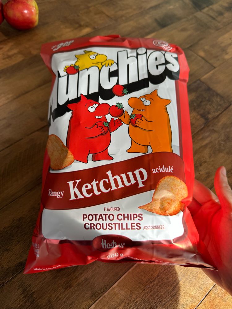 a bag of ketchup flavored chips 