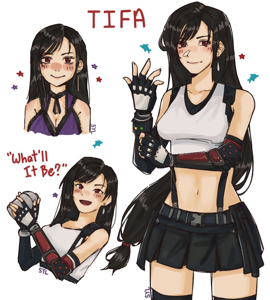 Fanart of Tifa from Final Fantasy 7! 