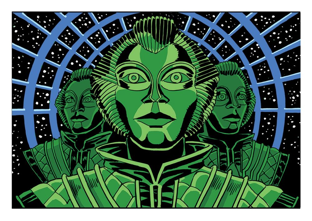 The Robots of Death from Doctor Who. Art by Scott Gray.