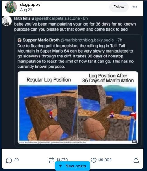 babe you've been manipulating your log for 36 days for no known purpose can you please put that down and come to bed