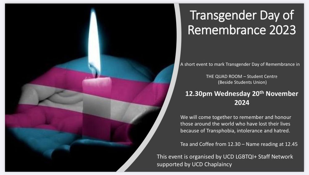 TDOR poster with candle in hands 