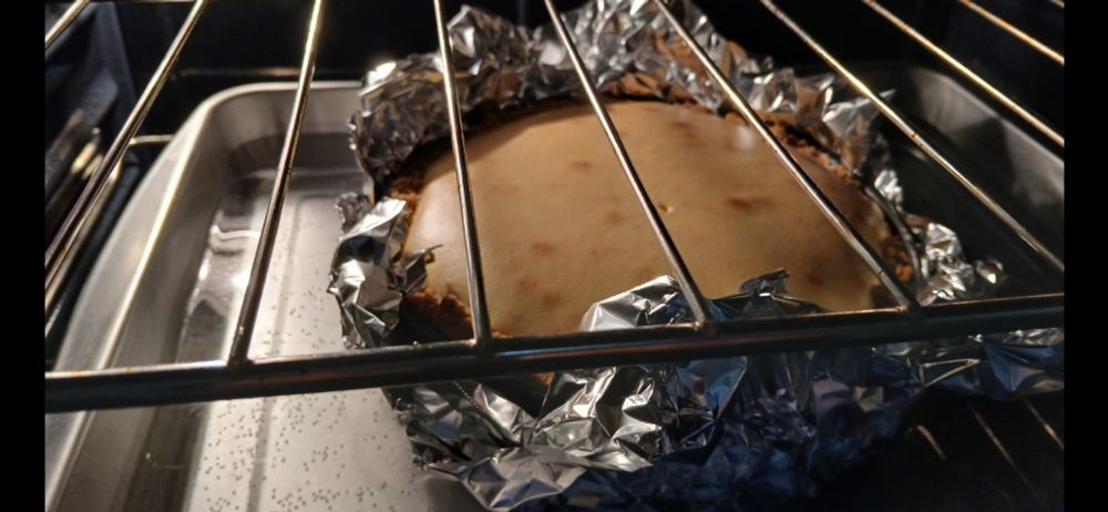 A beautiful cake of cheese.