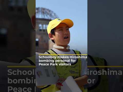 Schoolboy makes Hiroshima bombing personal for Peace Park visitors | AJ #shorts