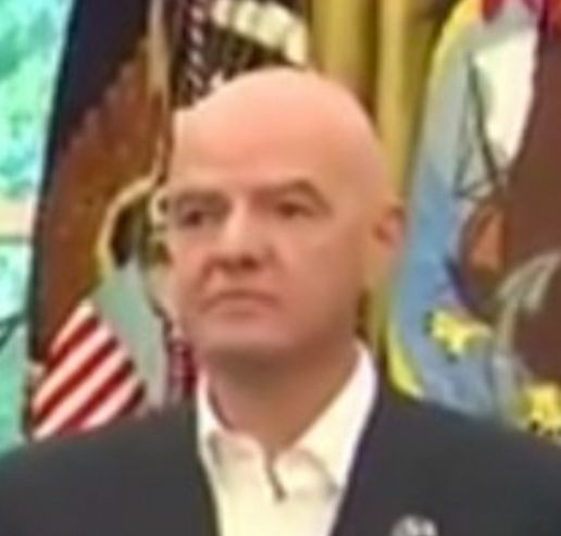 Gianni Infantino realizing that no amount of money can save him from this moment. 