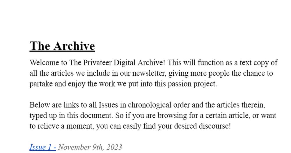 The Privateer Digital Archive