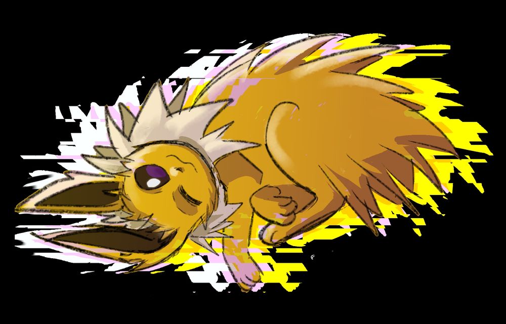 Actual full-res drawing of Jolteon from the collab. 