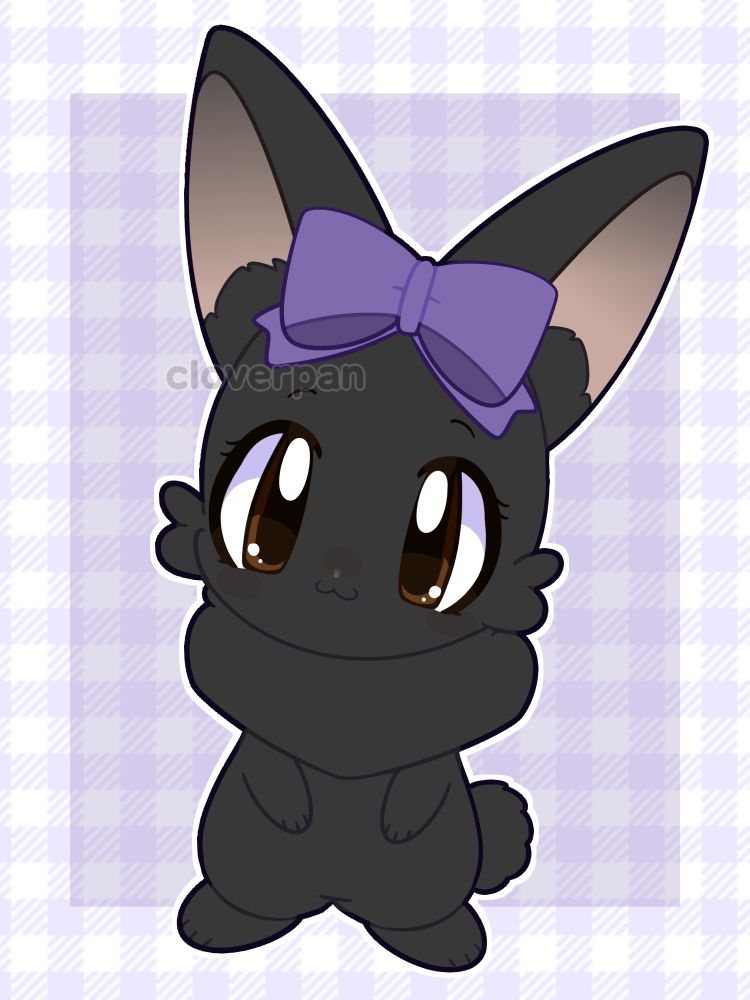 "Character" owned by xBloodyBunny on ArtFight, their pet rabbit Luna !