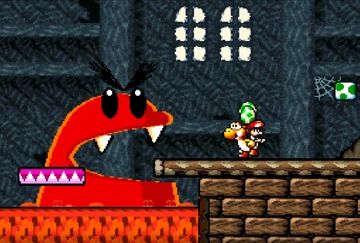 Yoshi's Island Burt the Bashful dungeon