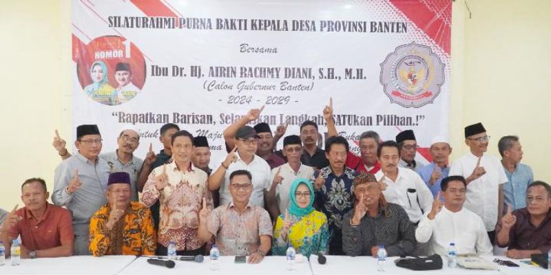 Ratusan Mantan Kades dan Lurah Dukung Airin-Ade di Pilkada Banten