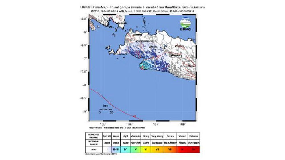 Sukabumi Residents Rattled by M4.5 Earthquake 