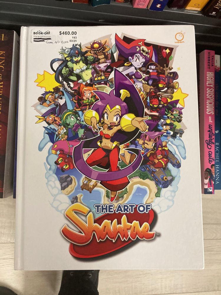 The front cover of “The Art of Shantae,” an art book I thought for a while didn’t exist because of how rare it is.