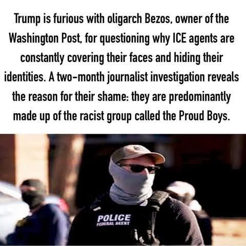 Masked white supremacists 