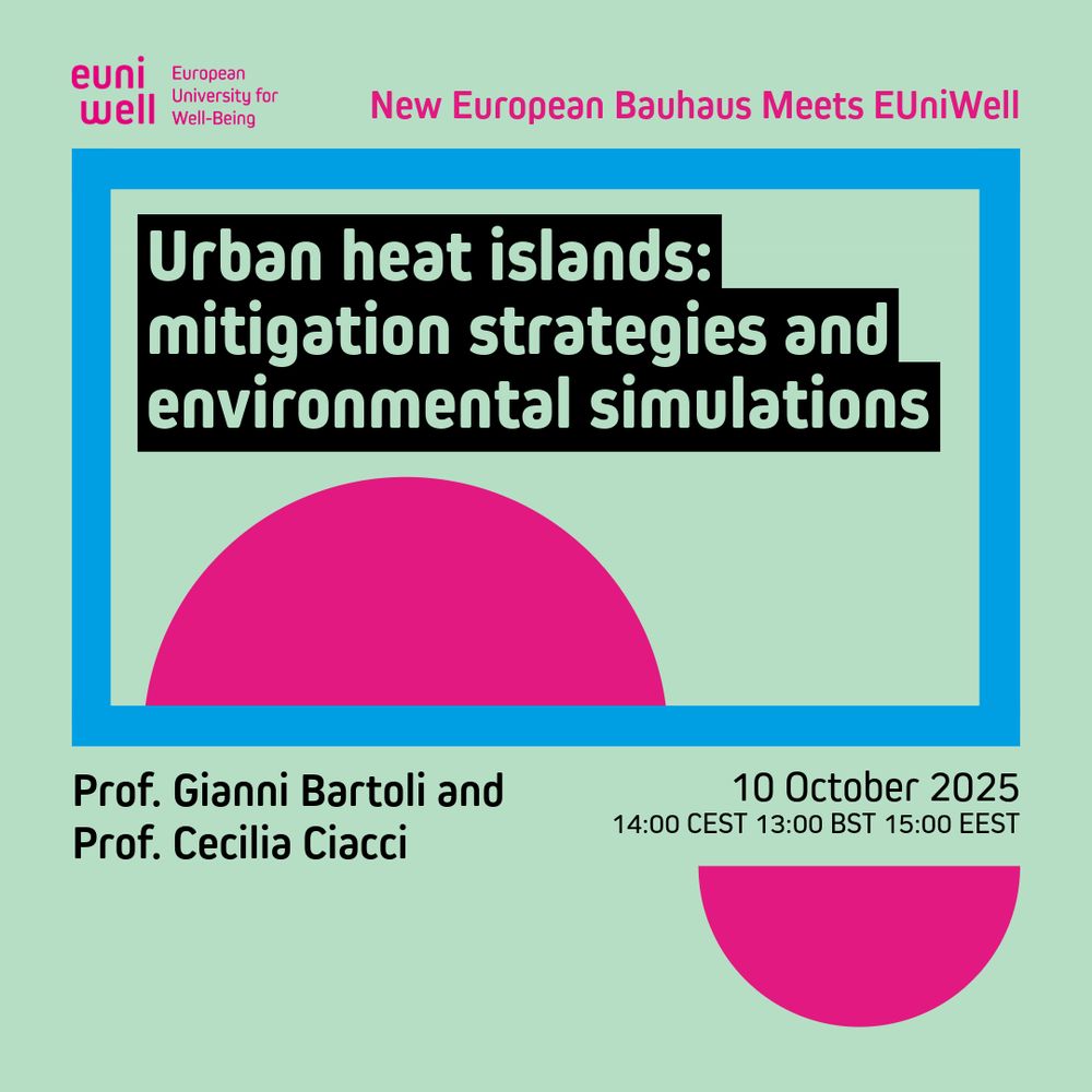 Promotional poster for the Open Lecture Series by Euniwell, European University for Well-Being. Title: 'How to build an applied history for agro-ecological transition?' Lecturers: Prof. David Soto Fernandez and Prof. Lourenzo Fernández Prieto from Universidade de Santiago de Compostela. Date: 25 September 2025 at 14:00 CET, 13:00 GMT, 15:00 EET. The background shows colorful empty lecture chairs at the top, and at the bottom, photos of the two lecturers in front of a pink network graphic