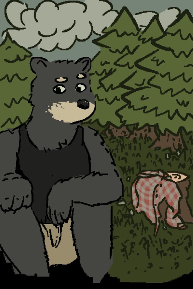 woodland cowboy bear