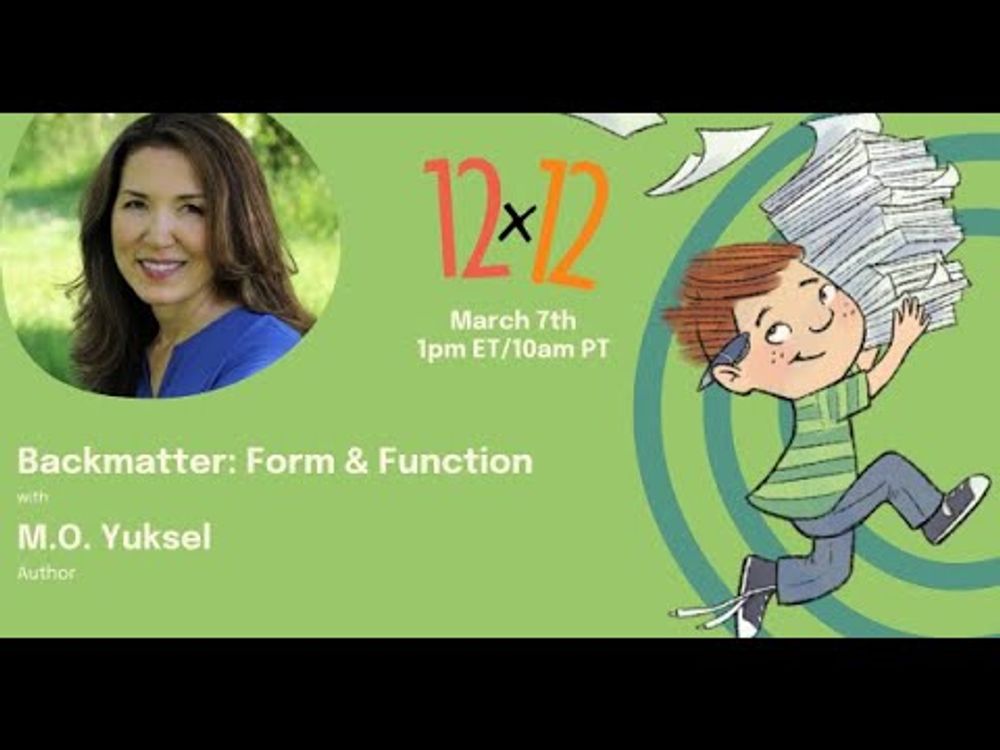 Backmatter: Form and Function with M.O. Yuksel - A 12 x 12 Webinar - YouTube