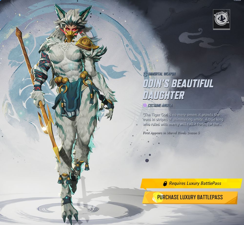 "Odin's Beautiful Daughter" costumer for Angela in Marvel Rivals.