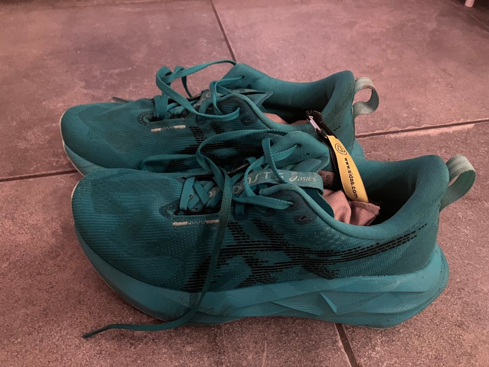 Shoes currently drying up after a long run in the rain. They still look great.