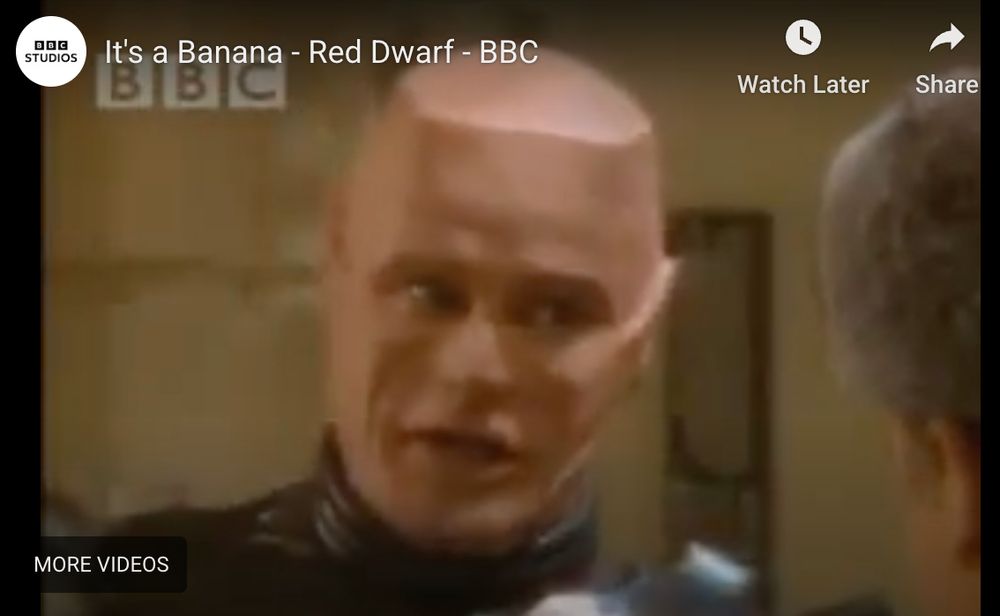 Kryten, the robot butler from Red Dwarf