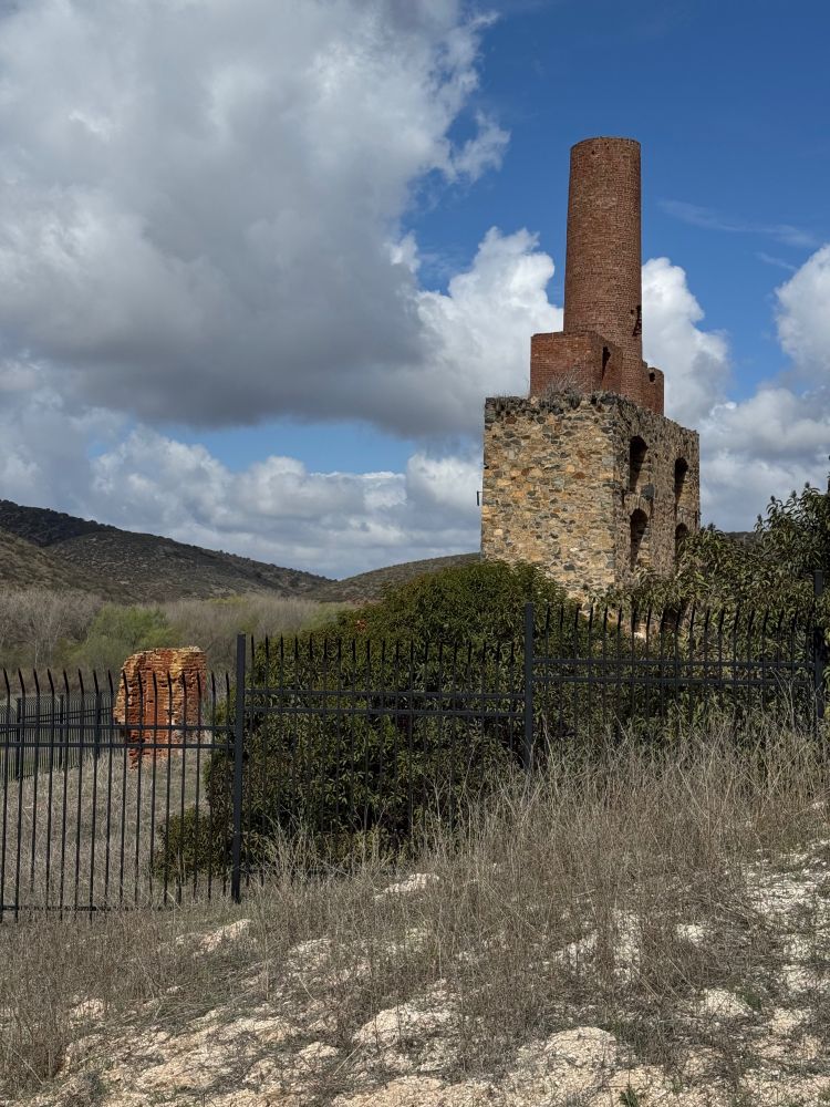 the old kiln, still standing, barely 