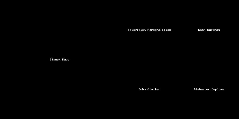 Blanck Mass Television Personalities John Glacier Dean Wareham Alabaster Deplume