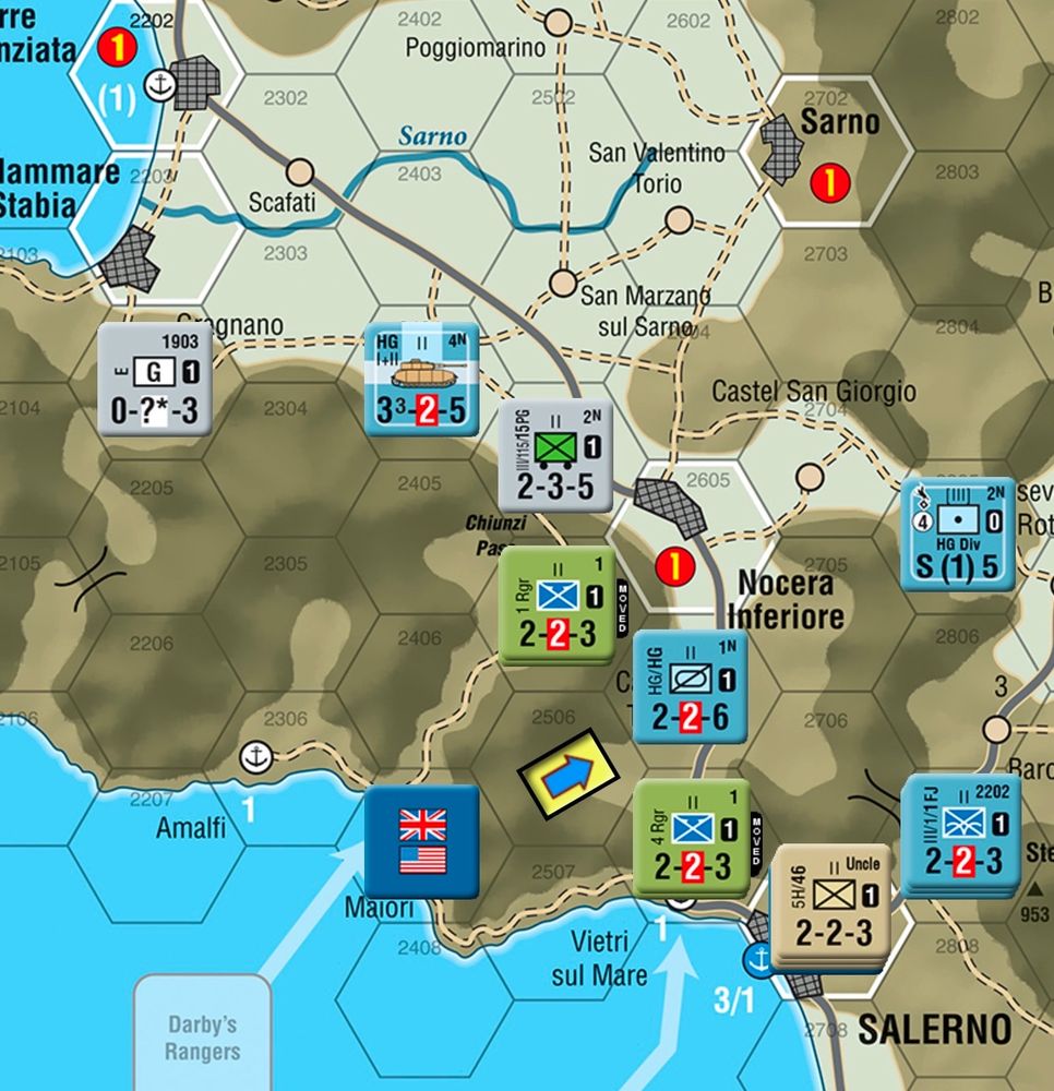 The Hermann Göring Division stymies the Rangers north of Salerno