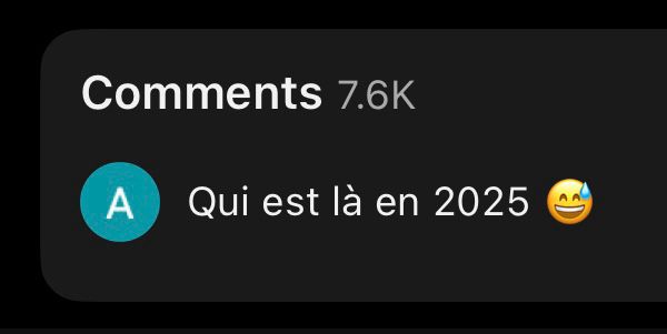 Comments 7.6K
Qui est là en 2025